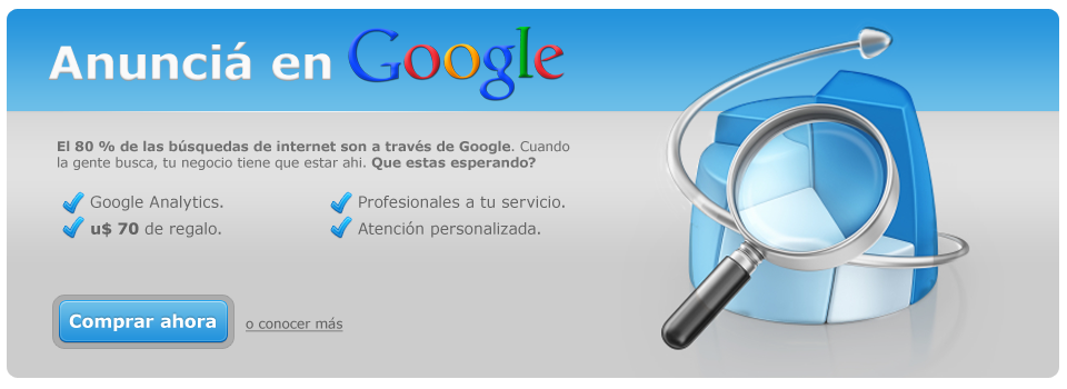 Anunci en Google Ahora!